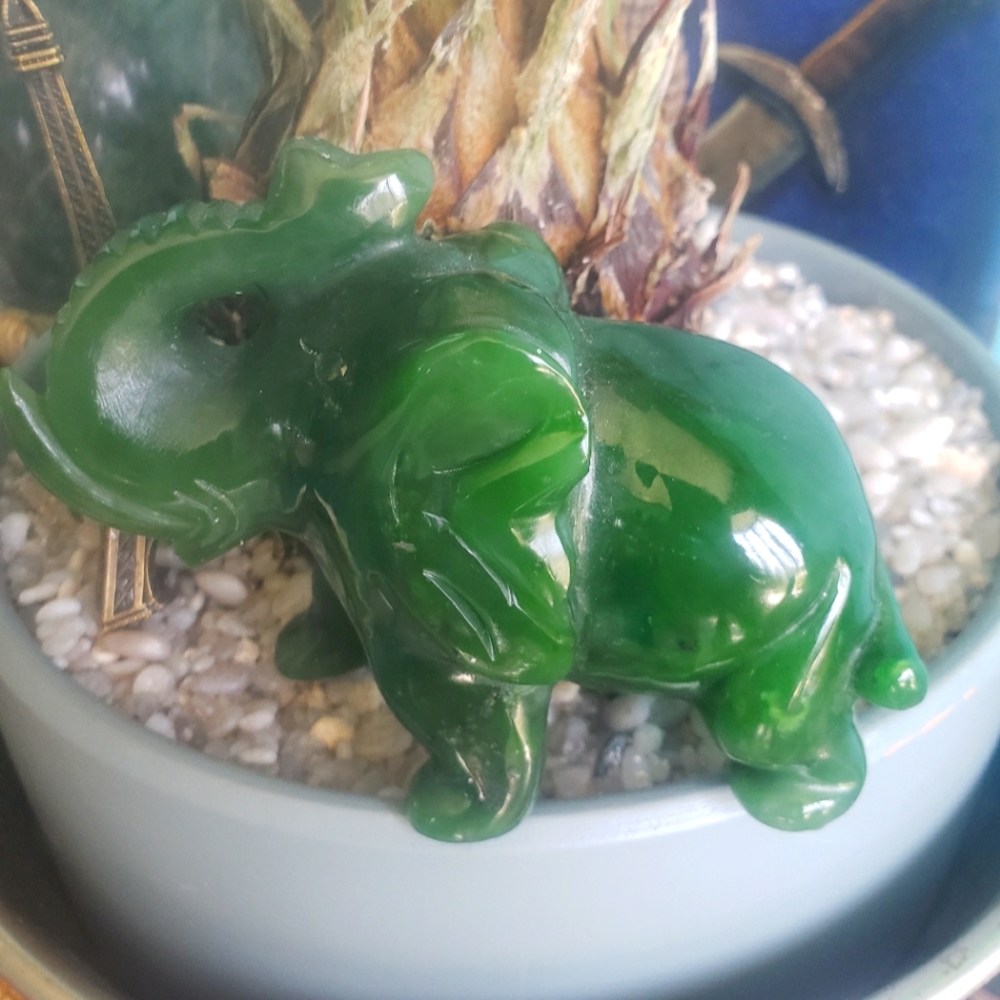 Vintage Jade  Elephant
